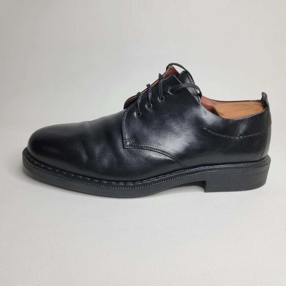 Johnson and Murphy Passport Men\'s Black Leather Shoes Size 11.5 M Made in Italy main image 4